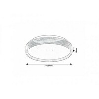 RABALUX Leana2 plafonjera LED12W D26cm
