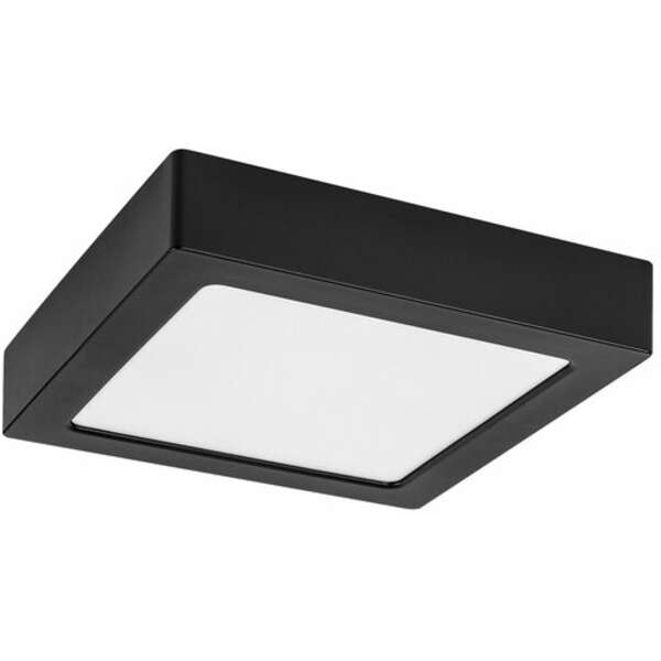 RABALUX Shaun2 plafonjera 15W 4000K crna cetvrtasta