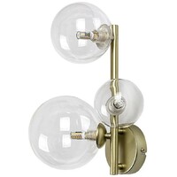 RABALUX Aslov, zidna zlatna sa staklenim kuglama, 3xG9, 26x34cm