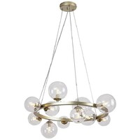 RABALUX Aslov, luster zlatni sa staklenim kuglama, 11xG9, precnik 50cm, visina 120cm