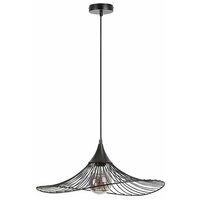 RABALUX Sombero, mat crna metalna visilica E27 1x60W, D50cm, H150cm IP20