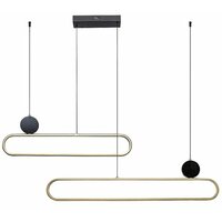RABALUX Circado visilica LED48W crna/gold