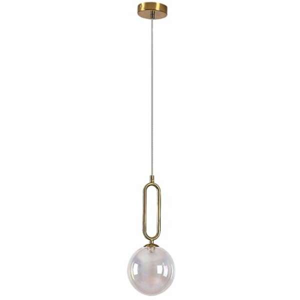 RABALUX Rosehip, visilica champagne metal/multikolor staklo, 1xG9
