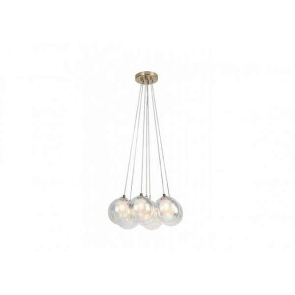 RABALUX Rosehip, luster champagne metal/multikolor staklo, 7xG9