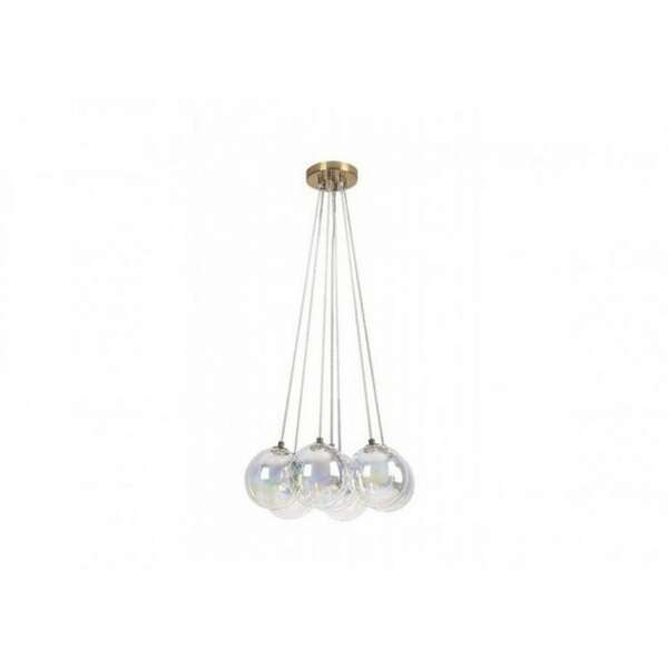RABALUX Rosehip, luster champagne metal/multikolor staklo, 7xG9