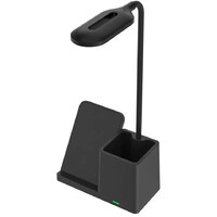 RABALUX Cerie, stona crna, wireless punjac za mobilni, dimabilna, LED 3000-6500K