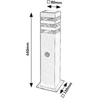 RABALUX Ankara soljna podna lampa aluminijumska grafitna E27 12W