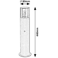 RABALUX Teplice spoljna podna lampa aluminijumska mat crna E27 12W