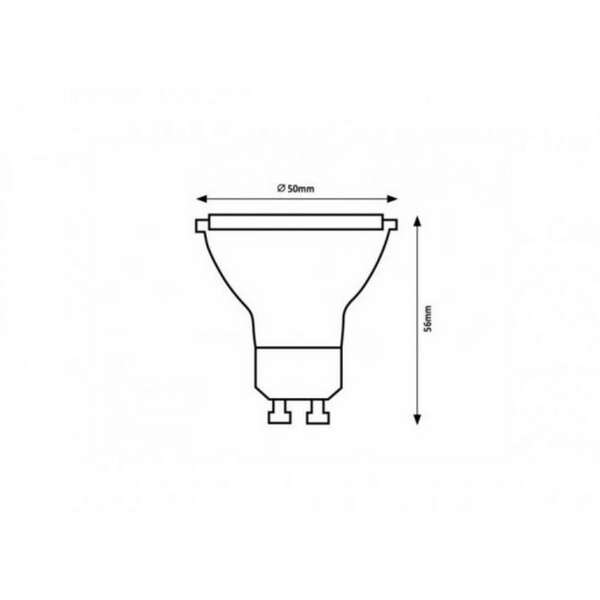RABALUX LED sijalica GU10, 8W, 700lm, 3000K