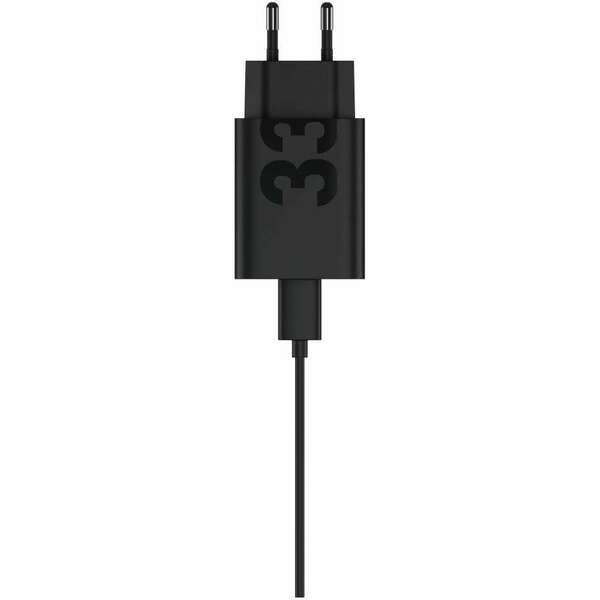 MOTOROLA 33W Turbo Power Adapter + Cable USB-A Black