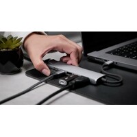 SATECHI 7-in-1 USB-C Slim Multiport Adapter with Ethernet Silver ST-P7SS HUB