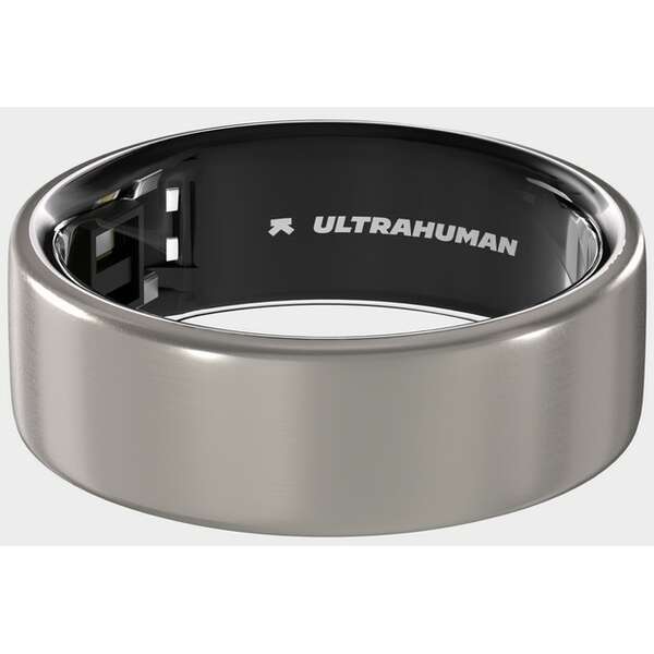 ULTRAHUMAN Ring Air - Size 07 Raw Titanium