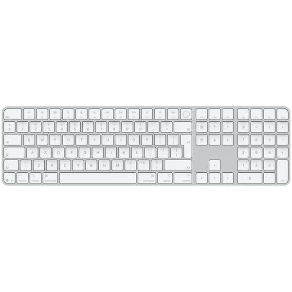 APPLE Magic Keyboard 2024 w Touch ID and NUM Keypad - INT English - White Keys mxk73z/a