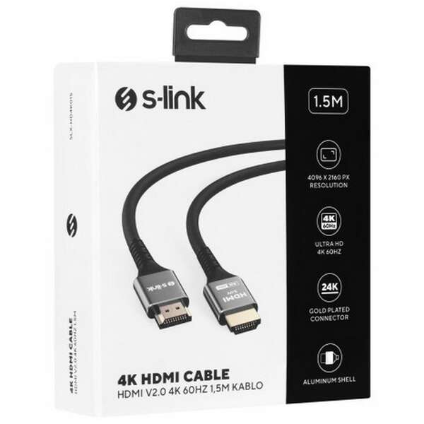S-LINK SLX-HD4K015 19 HDMI KABL 1,5M