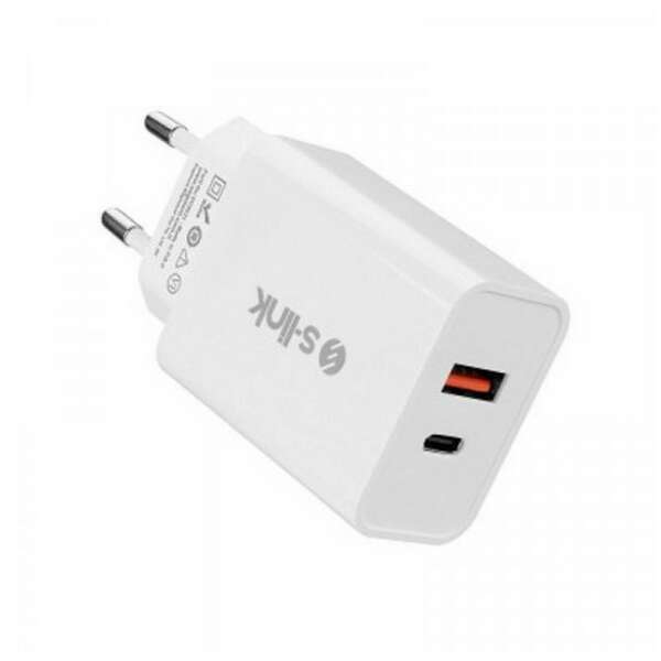S-LINK SL-EC60 20W USB-A 3A + USB-C 5A beli