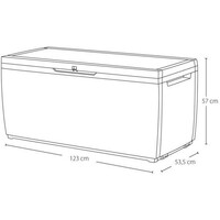 KETER Bastenska kutija za odlaganje Capri 305L grafit