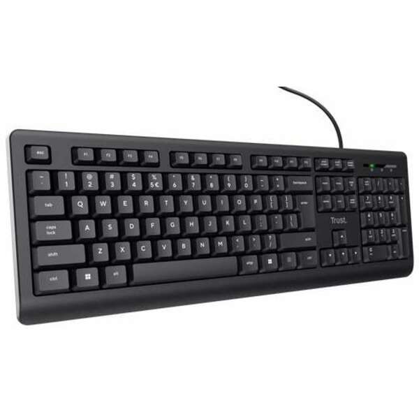 TRUST Basic tastatura US crna