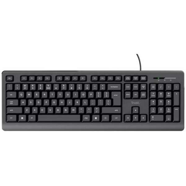 TRUST Basic tastatura US crna