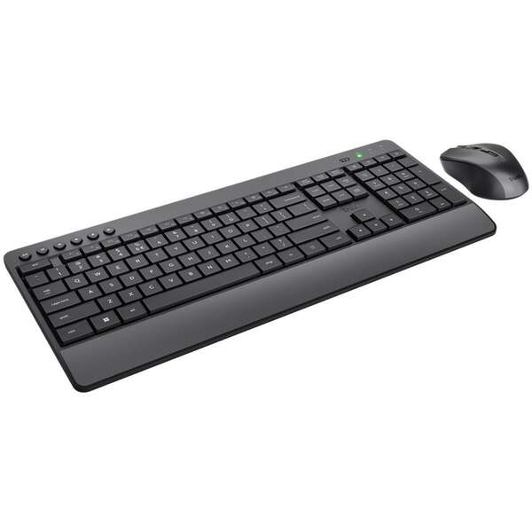 TRUST TREZO bežična tastatura + mis US crna