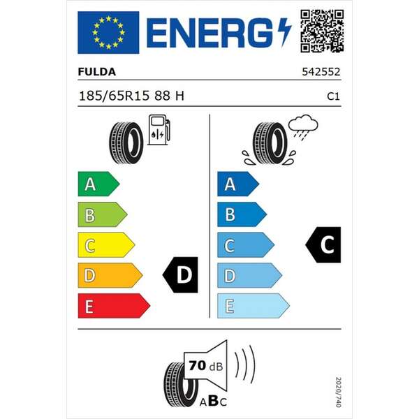 FULDA 185/65R15 ECOCONTROL HP 2 88H