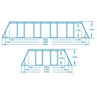BESTWAY Steel Pro MAX 5.49m x 2.74m x 1.22m Set 