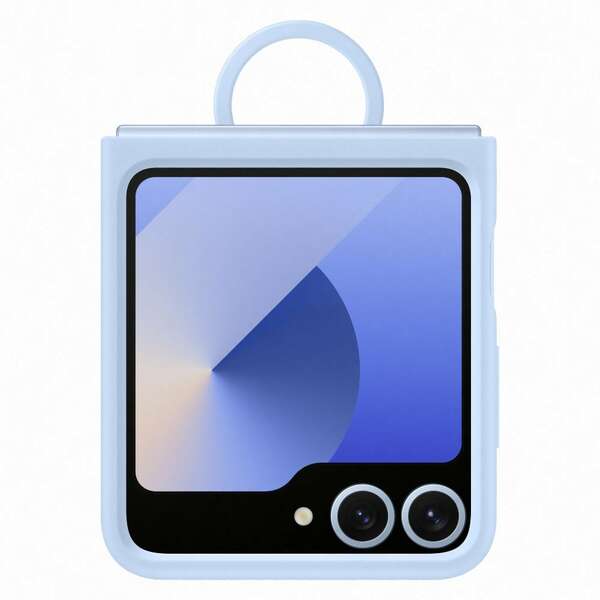 SAMSUNG Galaxy Z Flip6 Silicone Case with Ring Blue EF-PF741-TLE