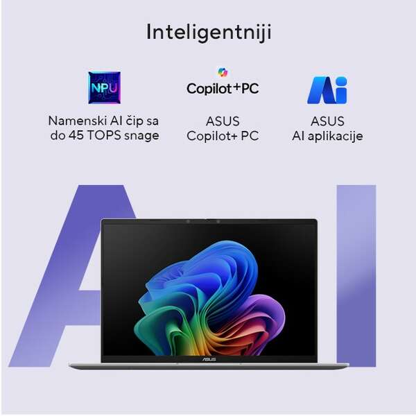 ASUS Vivobook 16 X1607QA-MB006W, 16 inca WUXGA, Snapdragon X X1 26 100 Processor, 16GB, SSD 512GB, Win11 Home