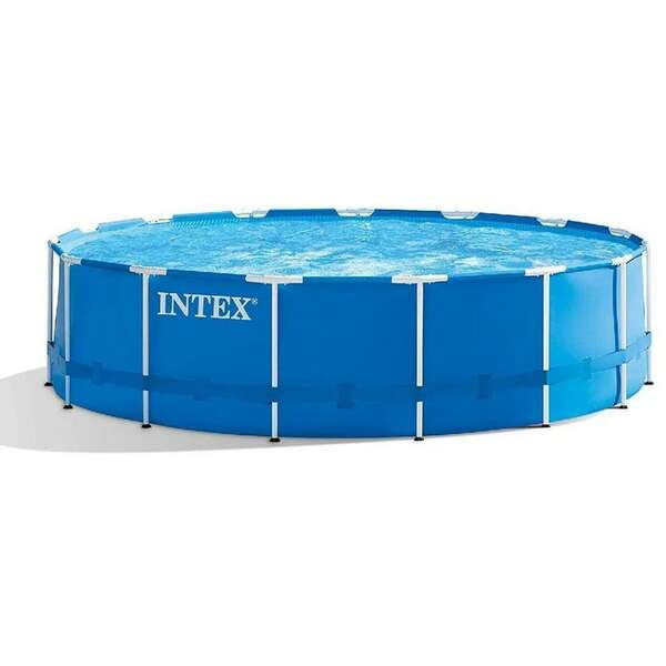 INTEX 4.57M X 1.22M METAL FRAME POOL SET