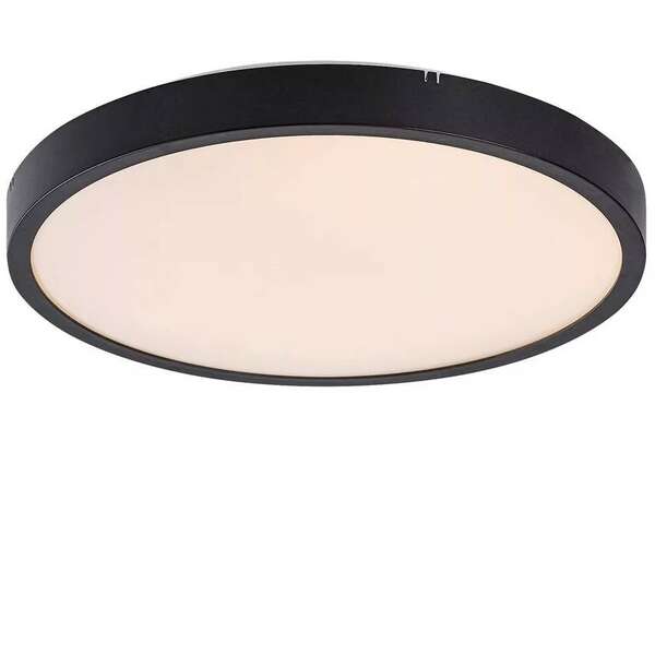 RABALUX Alenzo, LED plafonjera crni prsten, IP44 zaštita, 18W, DIP Switch 3000-4000-6000K, precnik 30cm