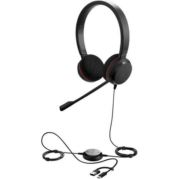 JABRA EVOLVE 20 Stereo MS, USB-C/A Adapter 4999-823-169
