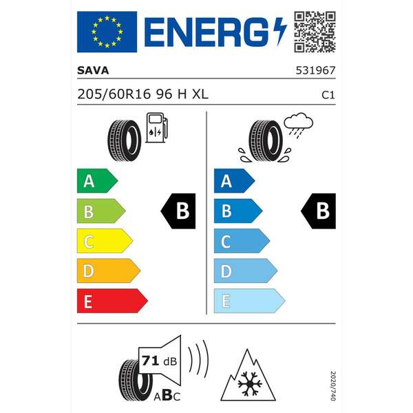 SAVA 205/60R16 96H ESKIMO HP 2