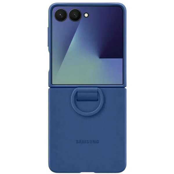 SAMSUNG Galaxy Z Flip7 Ring Case Silicone Blue EF-PF766-TNE