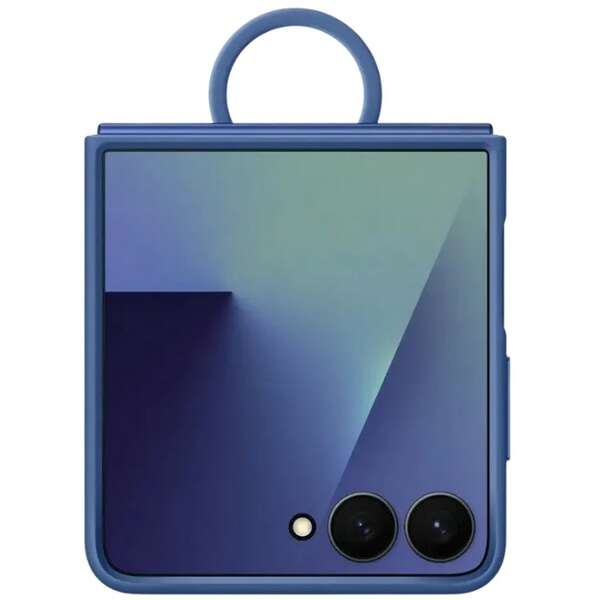 SAMSUNG Galaxy Z Flip7 Ring Case Silicone Blue EF-PF766-TNE