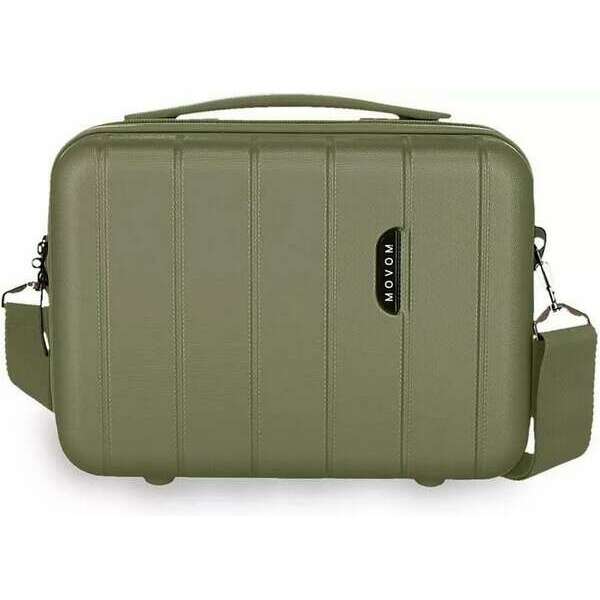 MOVOM WOOD ABS Beauty case tamno zelena