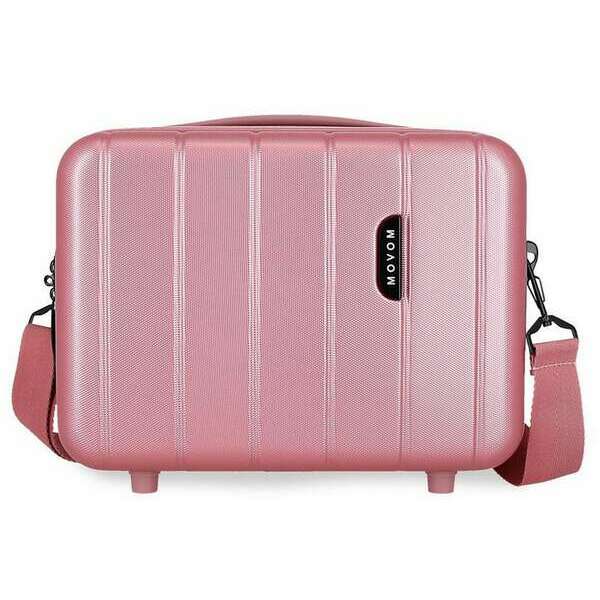 MOVOM WOOD ABS Beauty case roze