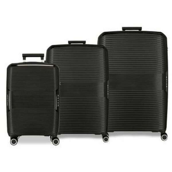 MOVOM INARI PP Set kofera 3/1 sa 4 tockica crna
