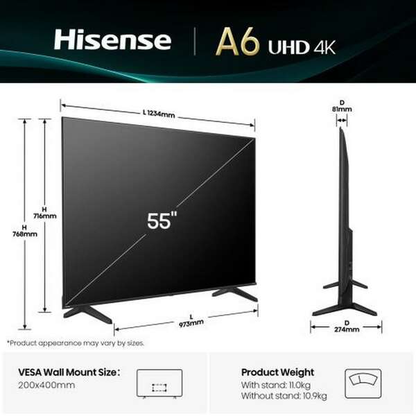 HISENSE 55A6Q