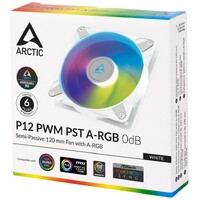 ARCTIC P12 PWM PST A-RGB ACFAN00254A 120mm White