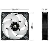 ARCTIC P12 PWM PST 3 pack ACFAN00229A 120mm Black