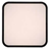 RABALUX Alenzo, LED plafonjera 24W, DIP Switch CCT 3000-600K, 29x29cm, IP44, crna