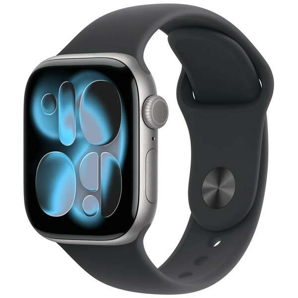 APPLE Watch S11 GPS 42mm Space Grey Aluminium Case with Black Sport Band - M/L meqx4rk/a