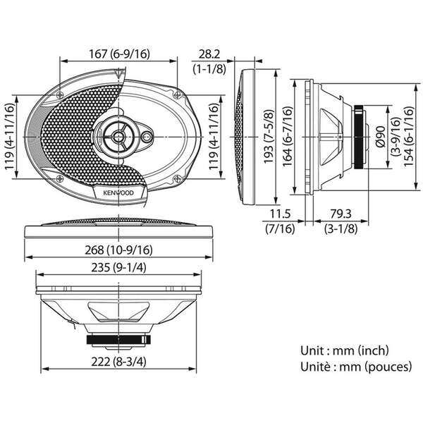 KENWOOD KFC-S6976EX