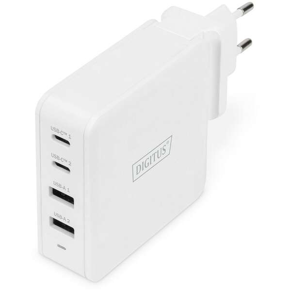 DIGITUS Univerzalni GaN zidni punjac 100W beli