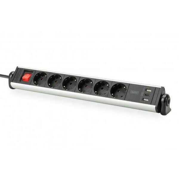 DIGITUS Produzni kabl sa 6 uticnice +3 USB