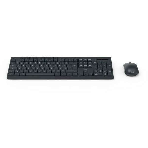 HAMA WKM-200 bezicna tastatura i mis, SRB, crna