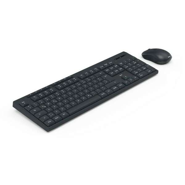 HAMA WKM-200 bezicna tastatura i mis, SRB, crna