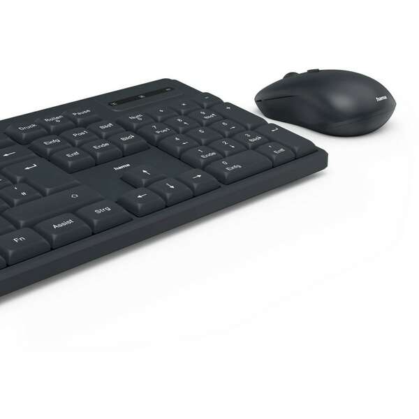 HAMA WKM-200 bezicna tastatura i mis, SRB, crna