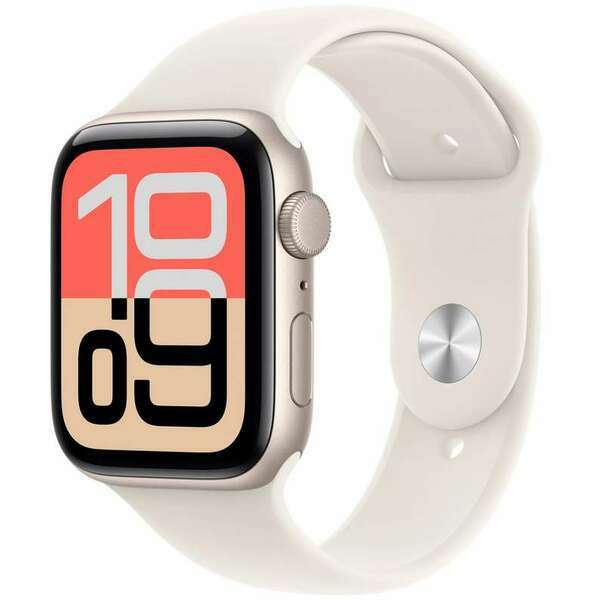 APPLE Watch SE 3 GPS 44mm Starlight Aluminium Case with Starlight Sport Band - S/M mehg4rk/a