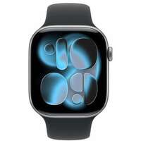 APPLE Watch S11 GPS 46mm Space Grey Aluminium Case with Black Sport Band - S/M mev04rk/a
