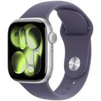 APPLE Watch S11 GPS 46mm Silver Aluminium Case with Purple Fog Sport Band - S/M mev94rk/a